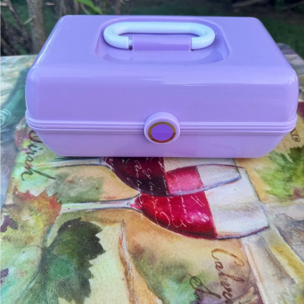Caboodle Purple makeup Box with Handle